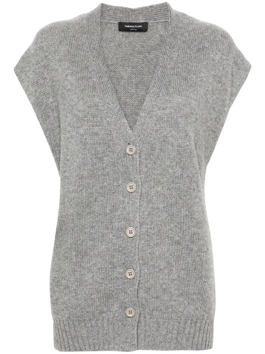 V-Neck Cashmere Vest