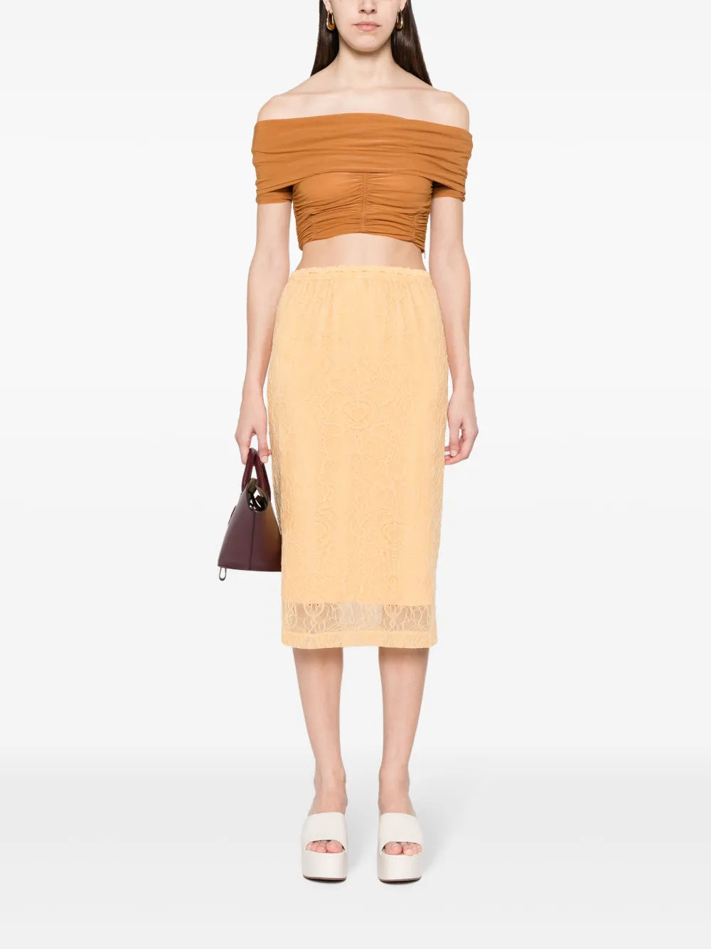 Mesh-Design Skirt