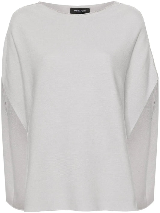 Beaded-Trim Sleeveless Sweater