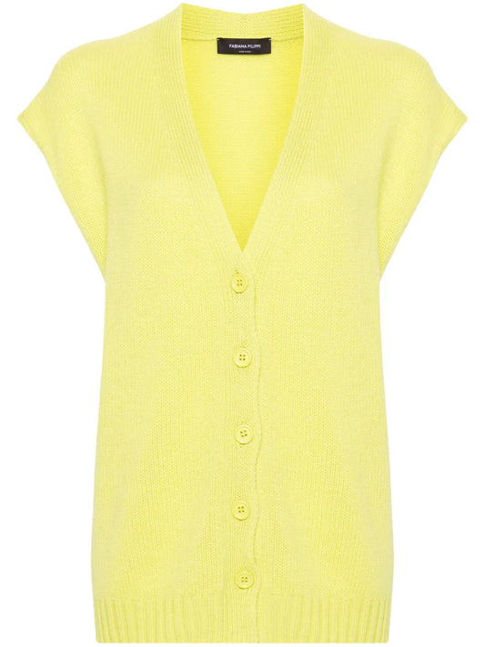 V-Neck Cashmere Vest