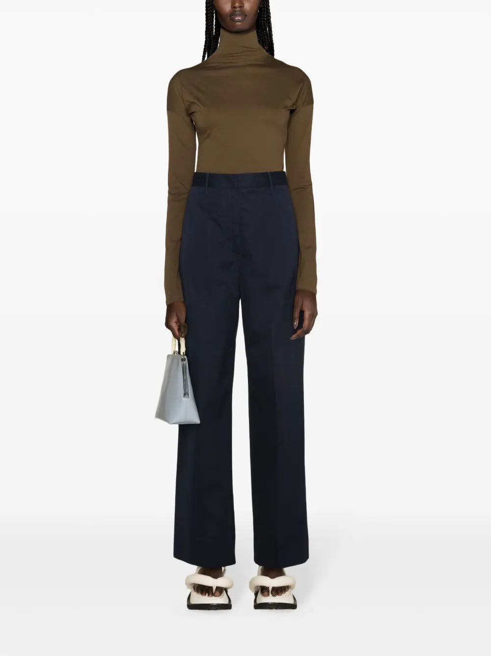 High-Waist Wide-Leg Trousers