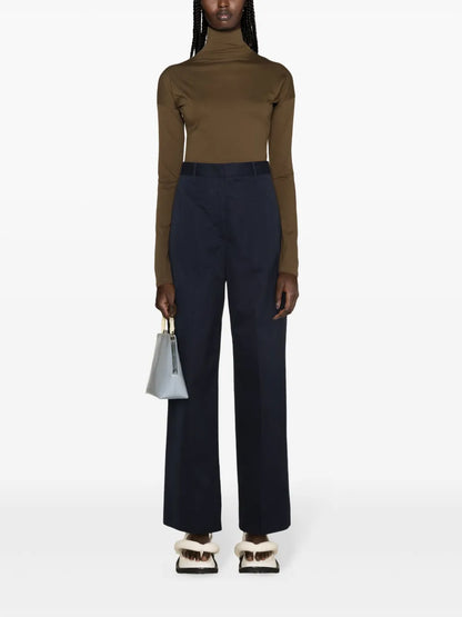 High-Waist Wide-Leg Trousers