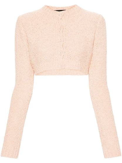 Bouclé Cropped Cardigan