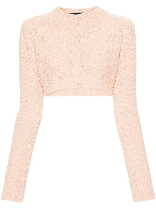 Bouclé Cropped Cardigan