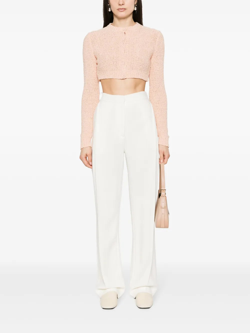 Bouclé Cropped Cardigan