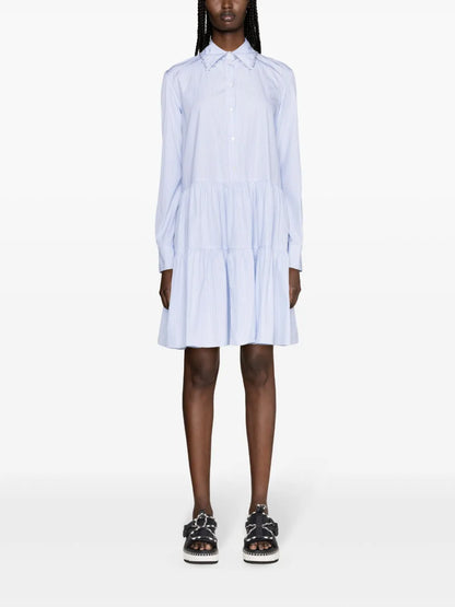 Striped Cotton Shirtdress