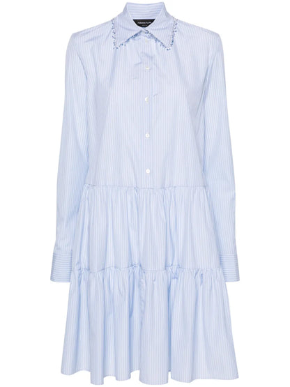 Striped Cotton Shirtdress
