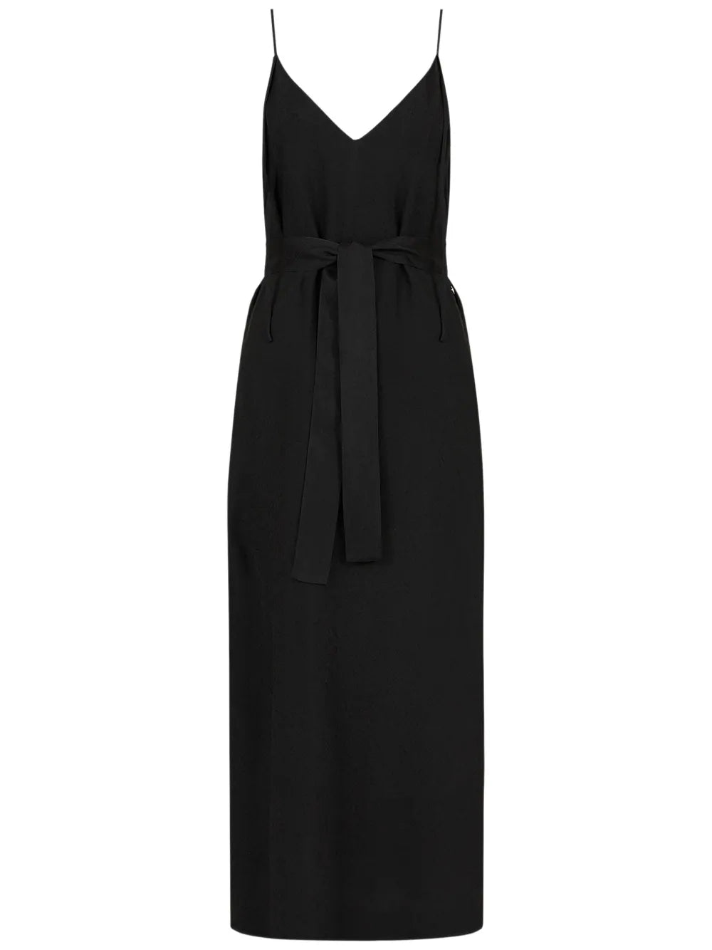 Belted Patterned-Jacquard Maxi Dress