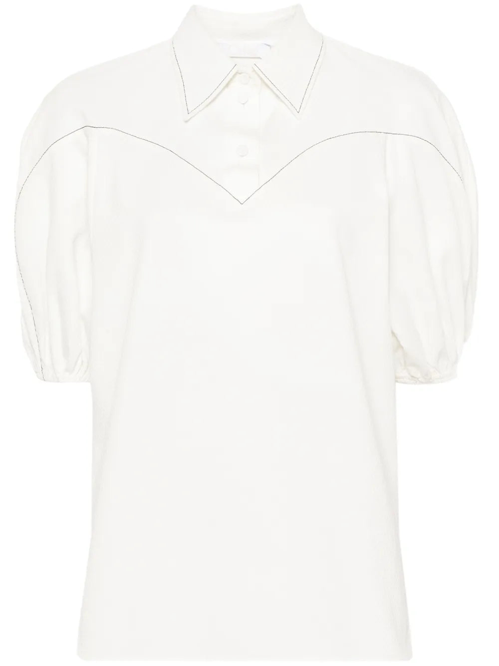 Oberteil Patterned-Jacquard Blouse