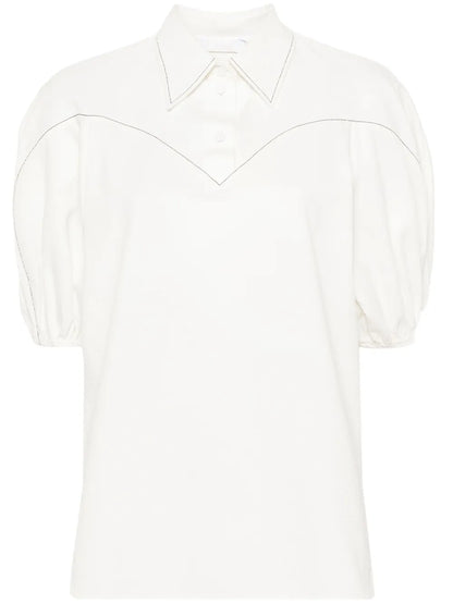 Oberteil Patterned-Jacquard Blouse