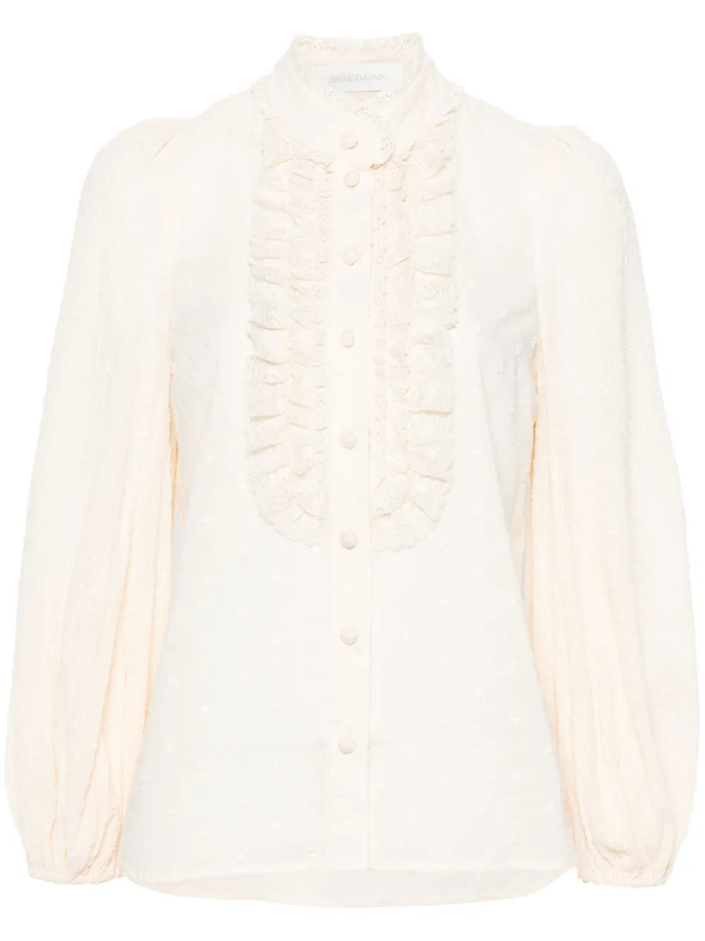 Ruffle-Detail Cotton Top