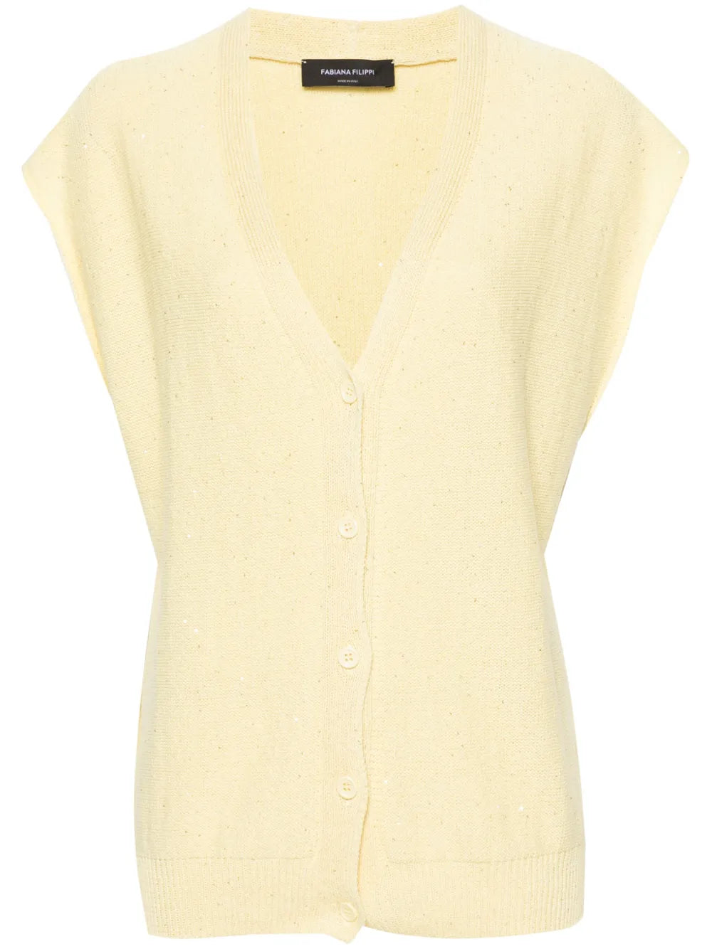 Sequined V-Neck Vest
