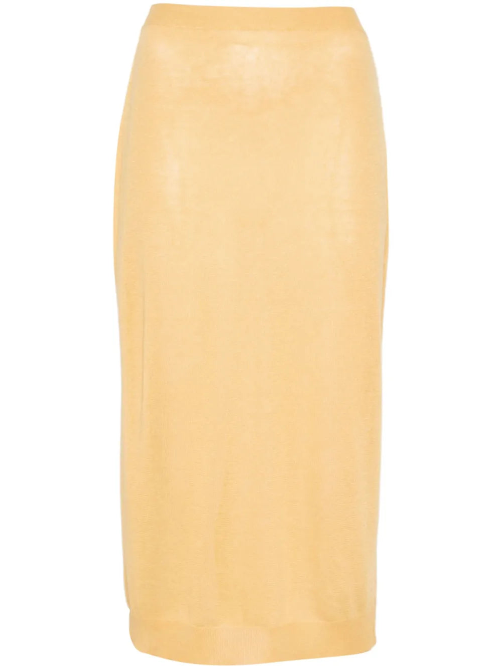 Fine-Knit Midi Skirt