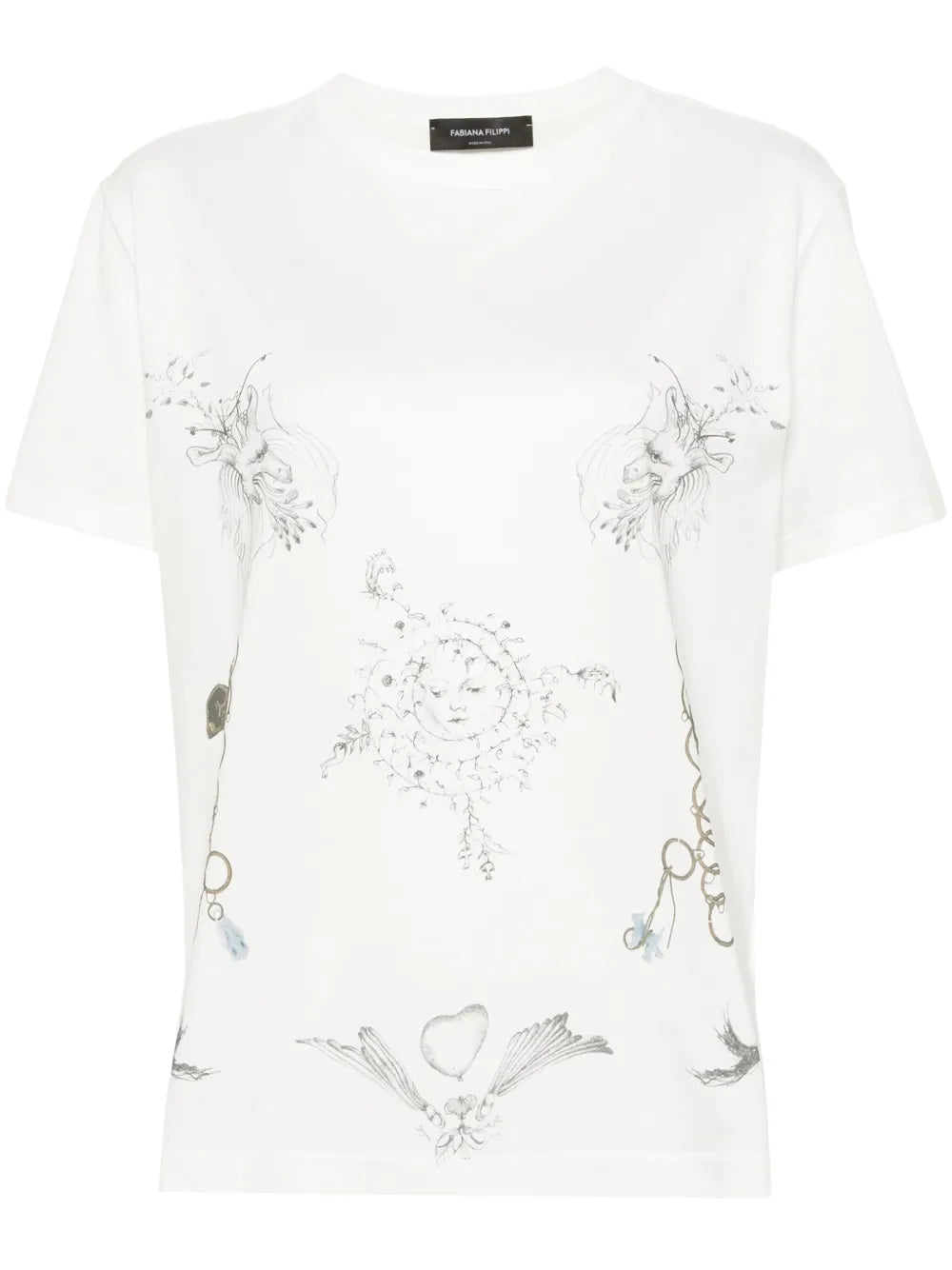 Fabula-Print Cotton T-Shirt