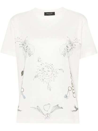 Fabula-Print Cotton T-Shirt