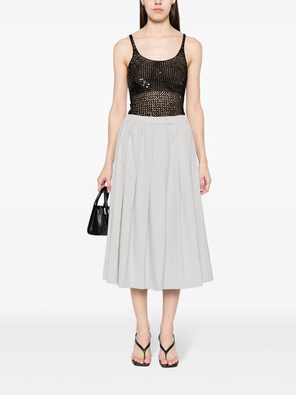 Pleat-Detail Skirt