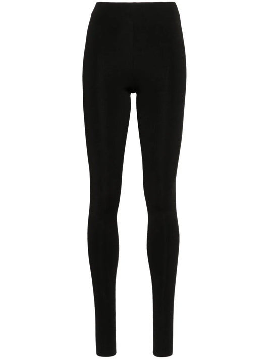High-Waist Ribbed-Knit Leggings