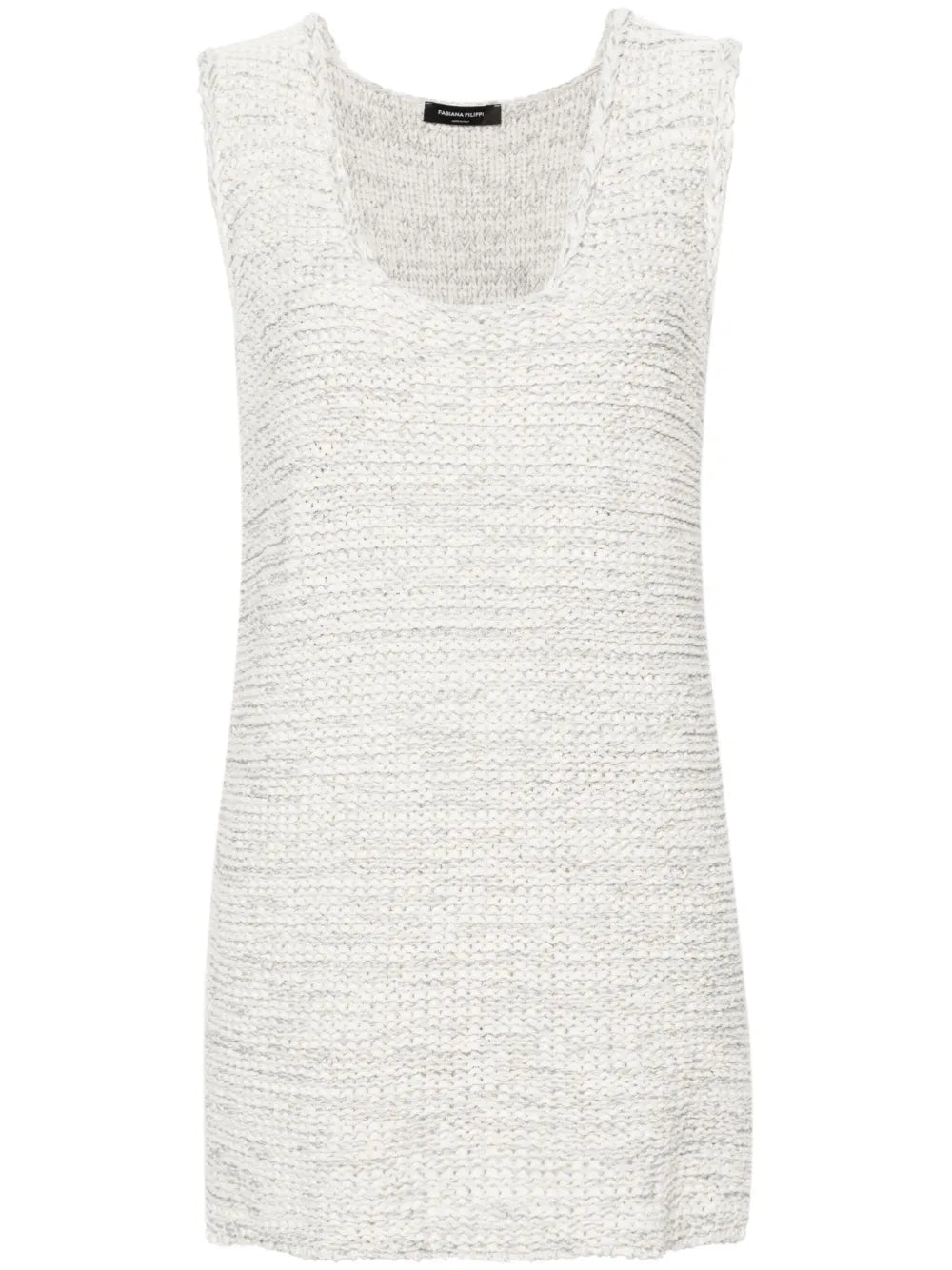 Scoop-Neck Sleeveless Jumper