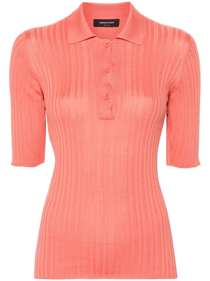 Ribbed Polo Shirt