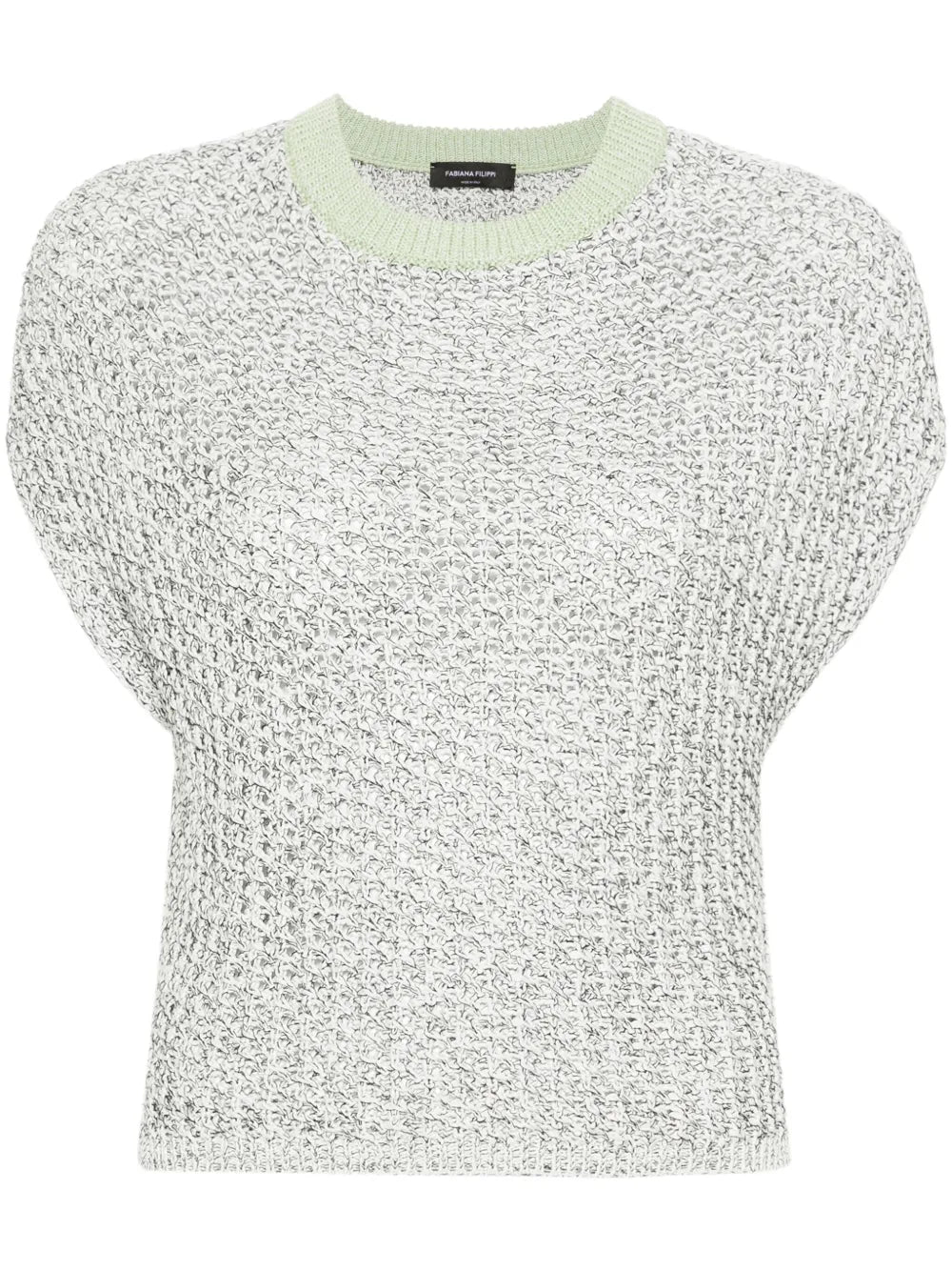 Open-Knit Sleeveless Sweater