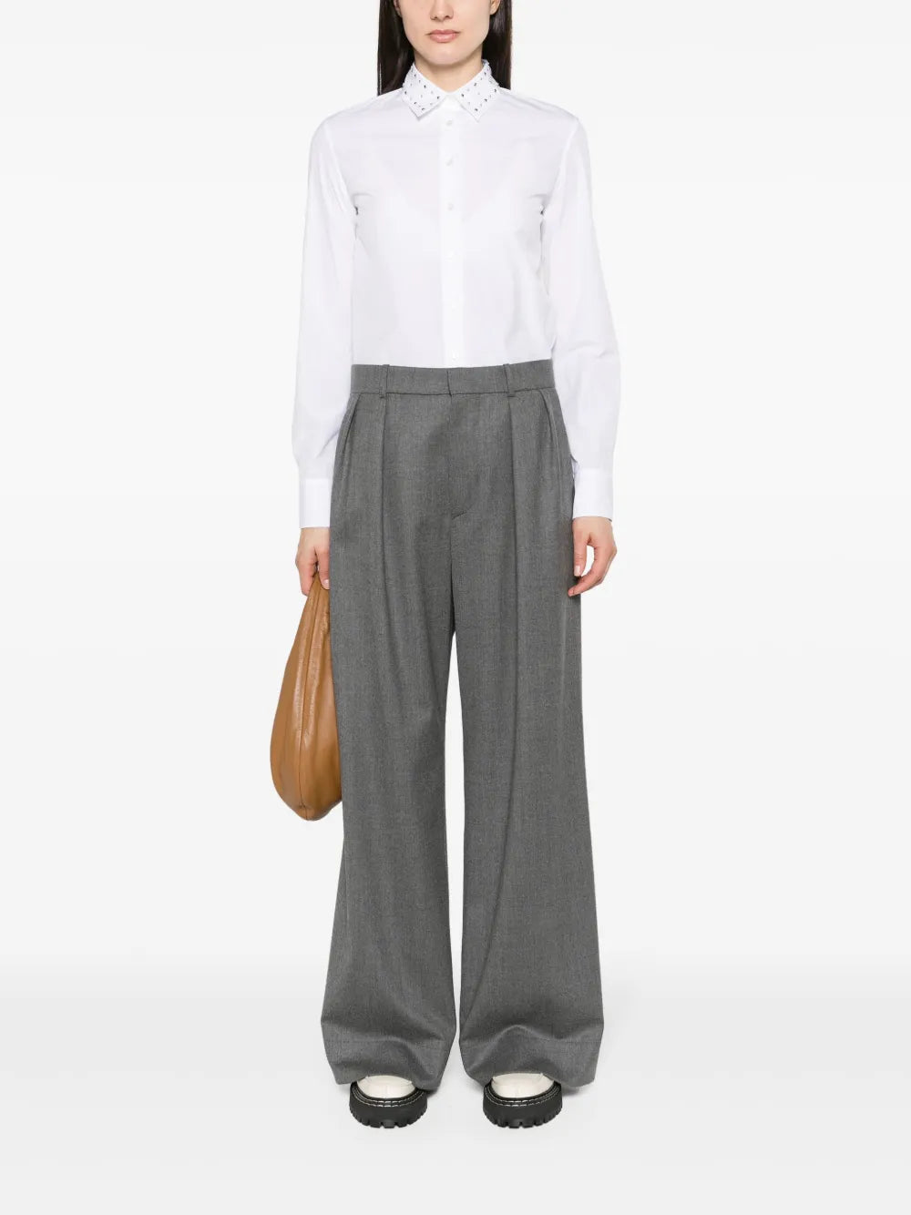 Stud-Detail Cotton Shirt
