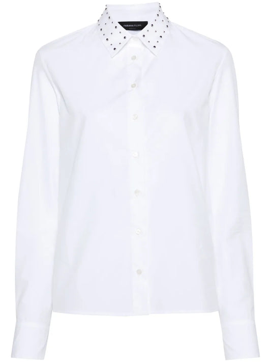 Stud-Detail Cotton Shirt