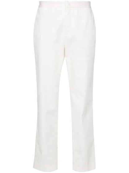 Straight-Leg Gabardine Trousers