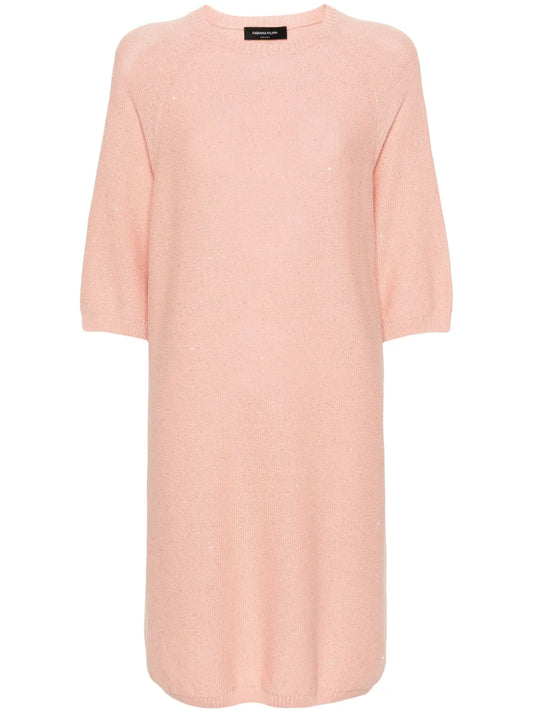 Sequinned Sweater Dress