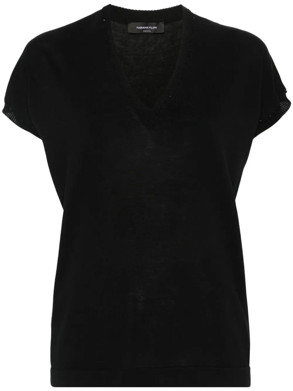 Sequin-Embellished Knitted Top