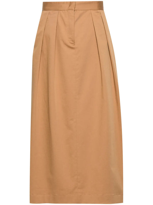 Pleat-Detailing Maxi Skirt