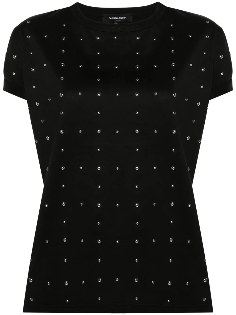 Studded Cotton T-Shirt