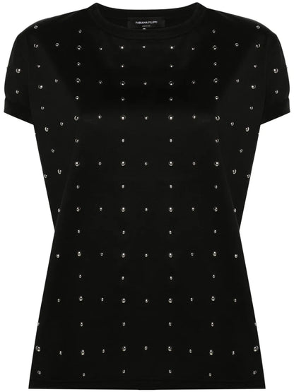 Studded Cotton T-Shirt