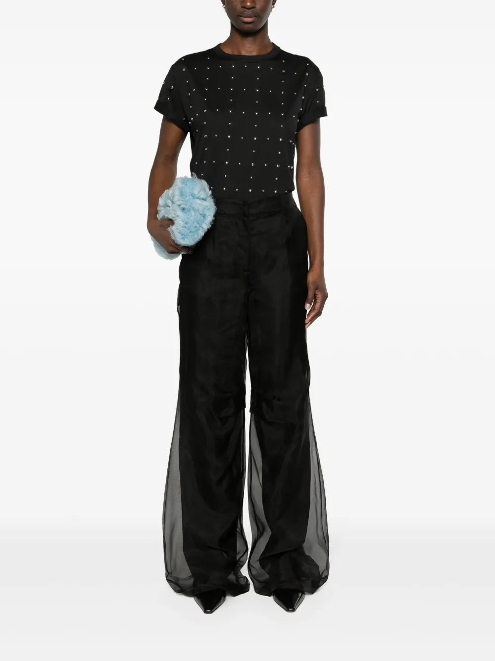 Studded Cotton T-Shirt