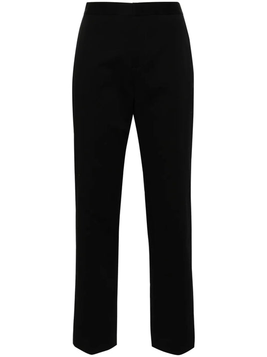 Straight-Leg Gabardine Trousers