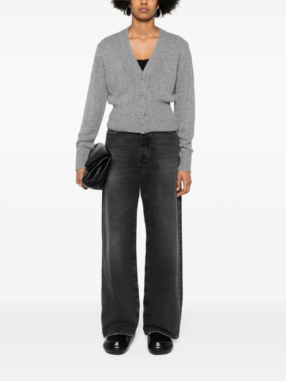 Mélange Cashmere Cardigan