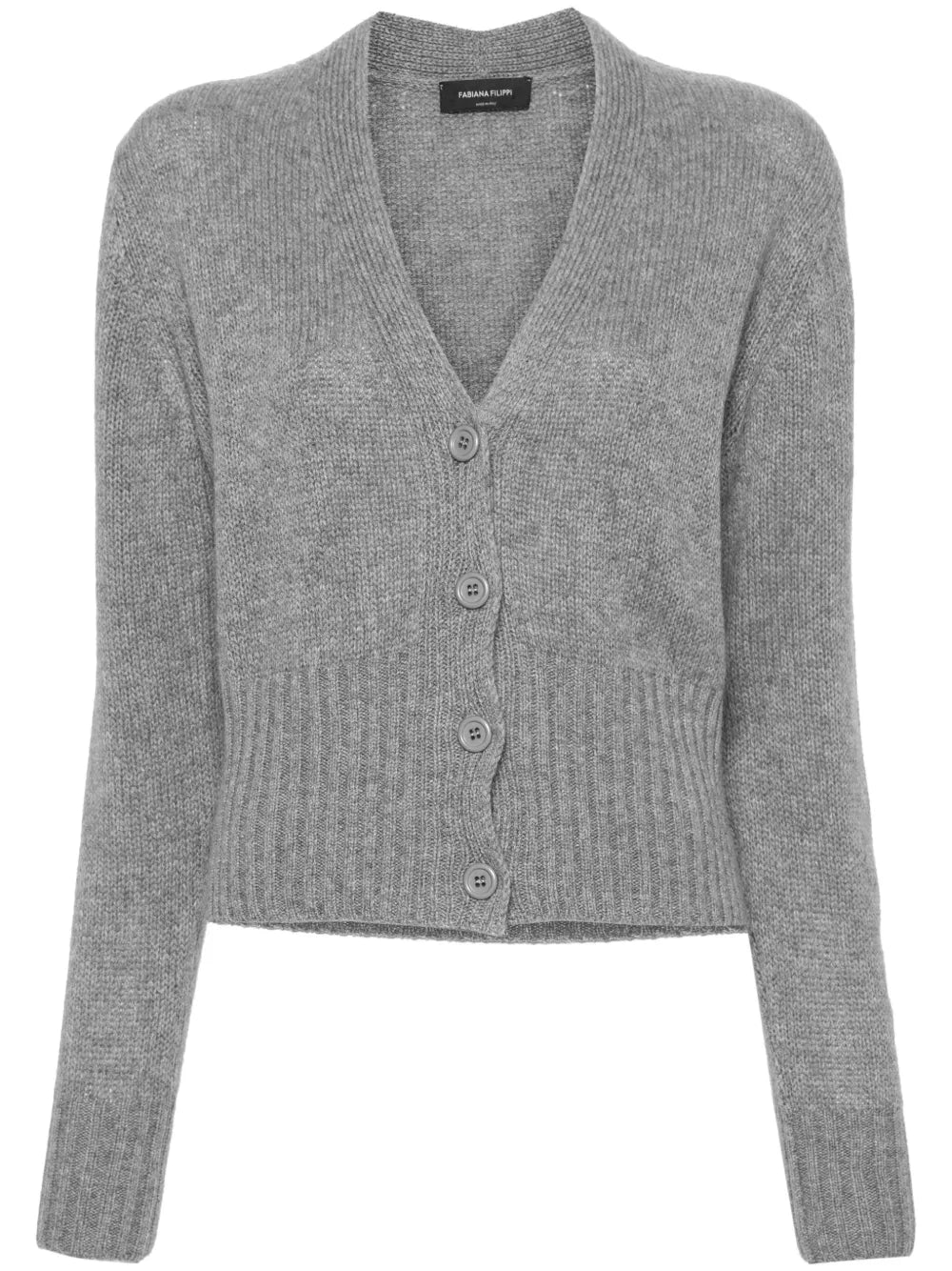 Mélange Cashmere Cardigan
