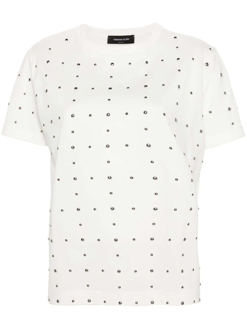 Studded Cotton T-Shirt