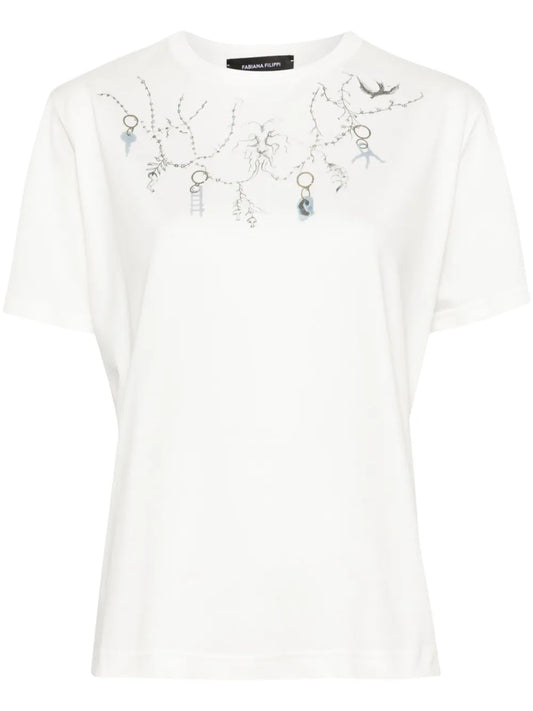 Fabula-Print Cotton T-Shirt