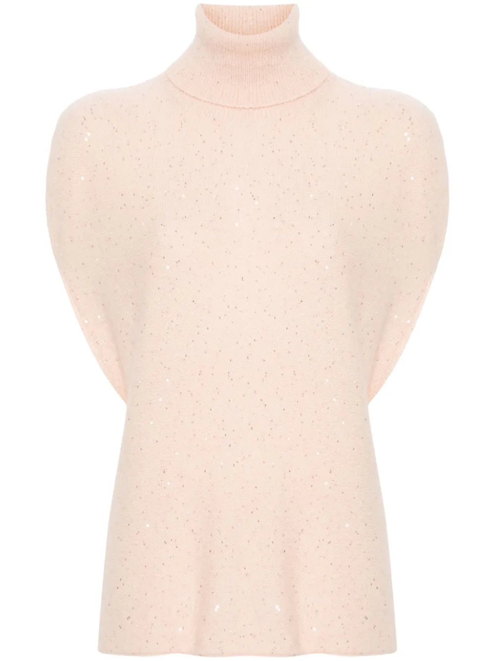 Sequin-Embellished Knitted Top