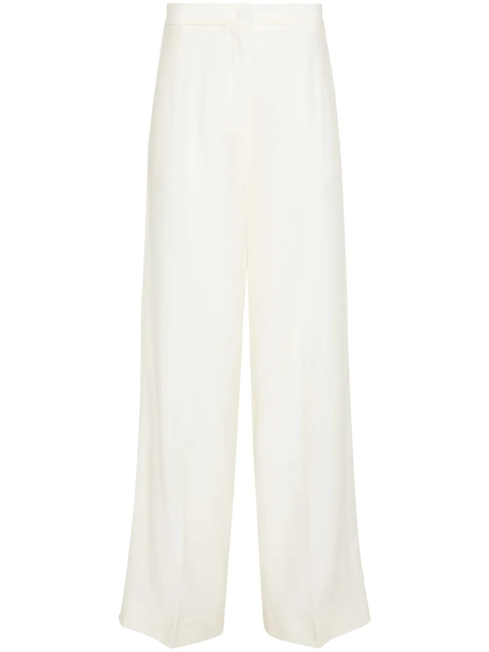 Mid-Rise Organza Palazzo Pants