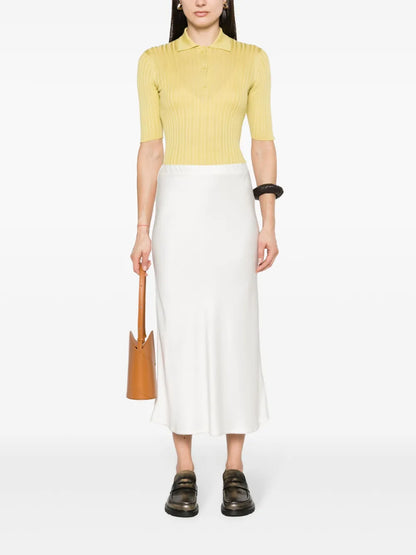 Ribbed-Knit Polo Shirt
