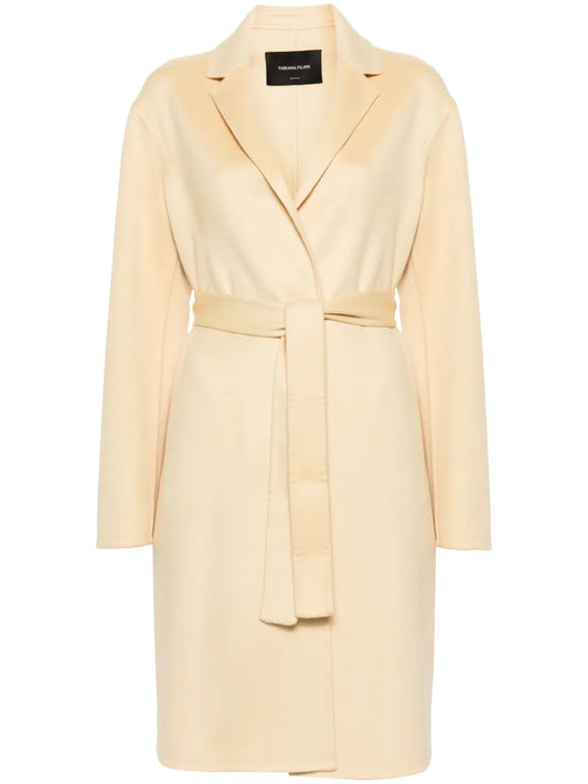 Belted Cashmere Long Coat