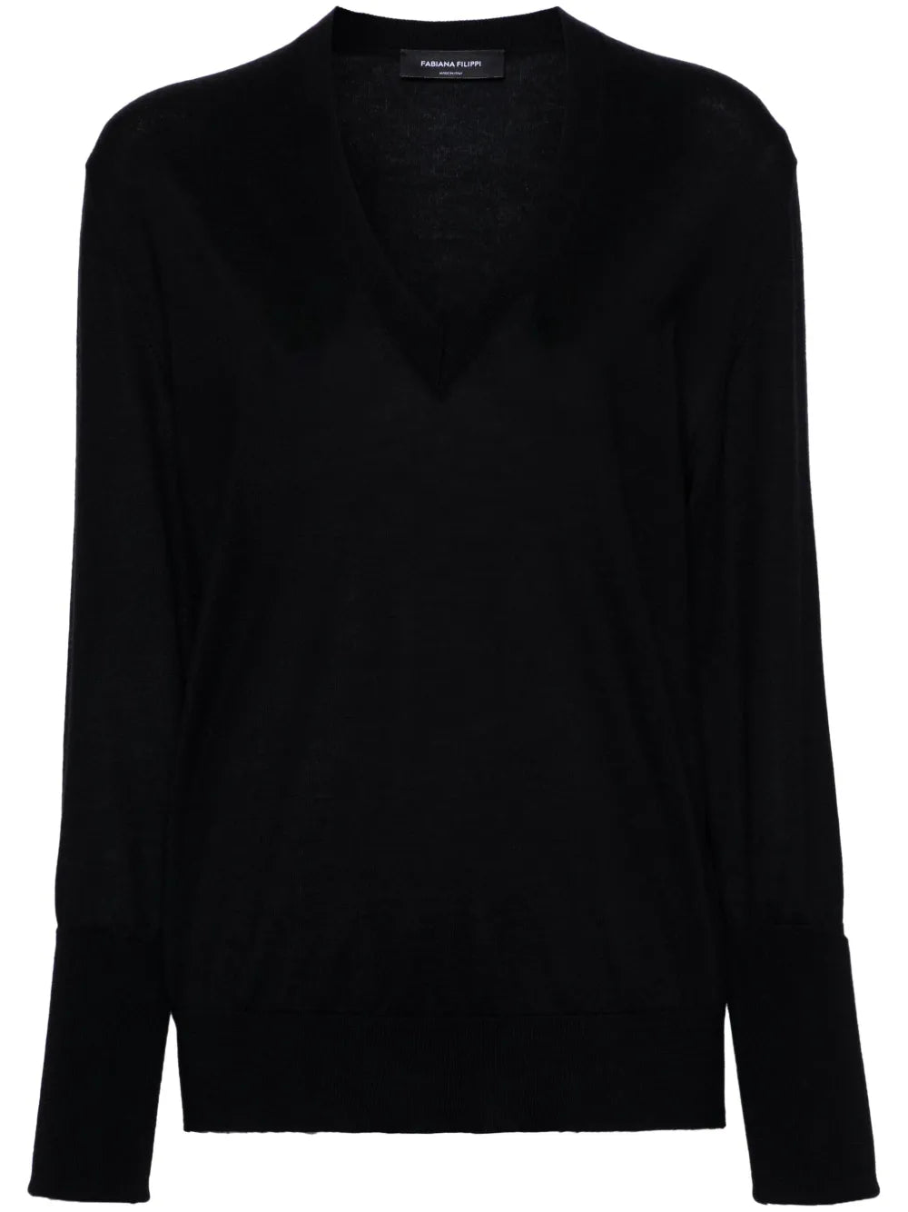 Drop-Shoulder V-Neck Jumper