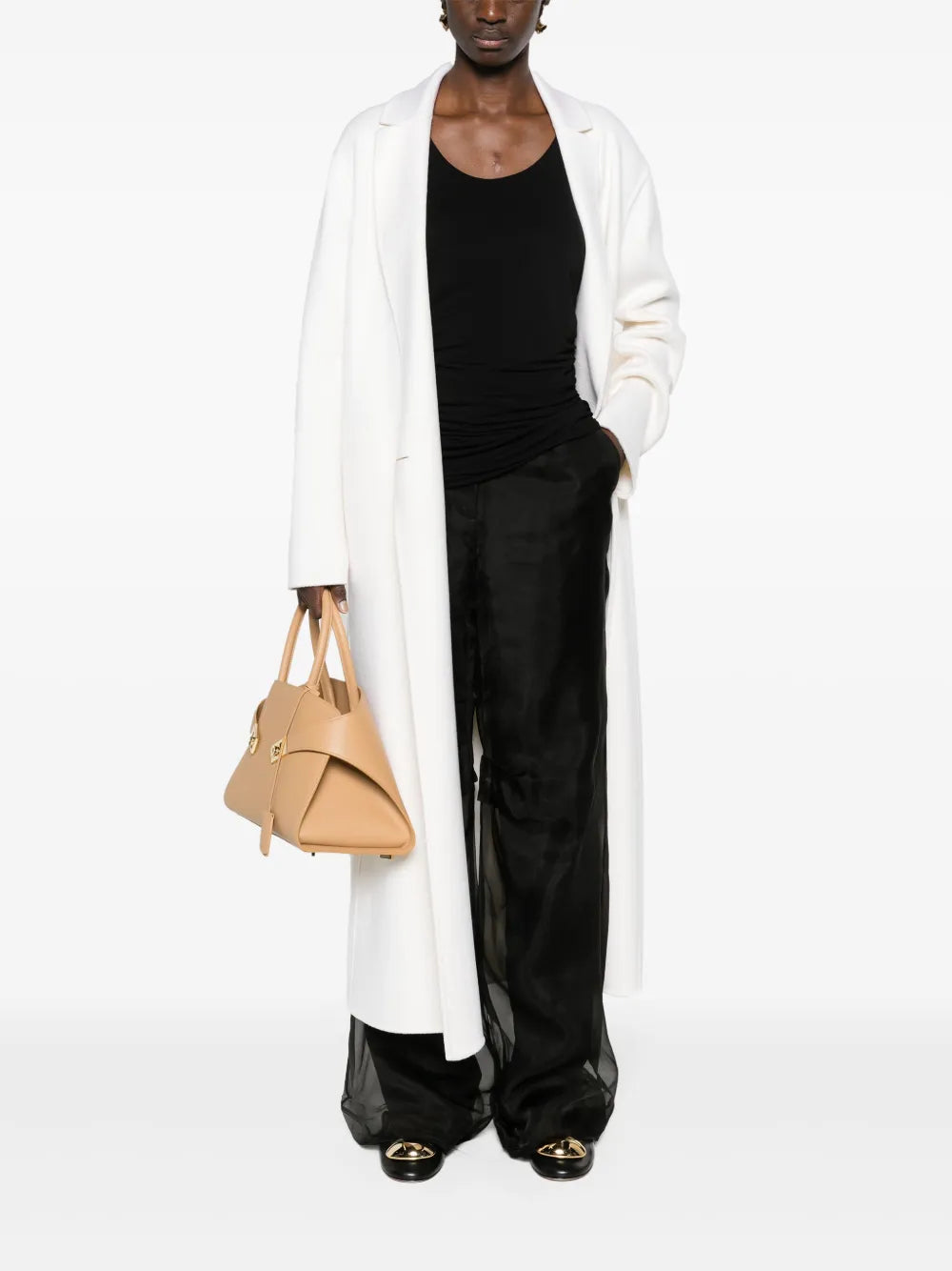 Double-Breasted Cashmere Maxi Coat
