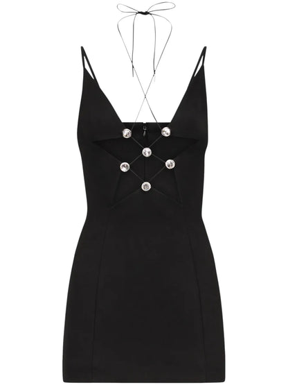 Cut Out Sleeveless Mini Dress