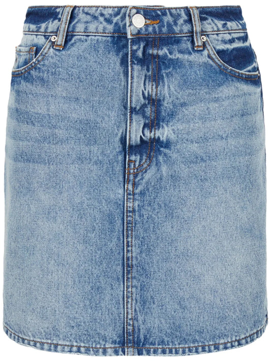 High-Waisted Denim Skirt