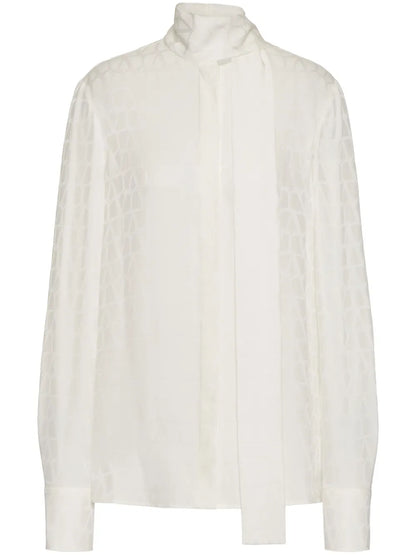 Toile Iconographe-Print Silk Shirt