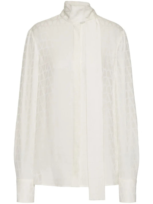Toile Iconographe-Print Silk Shirt