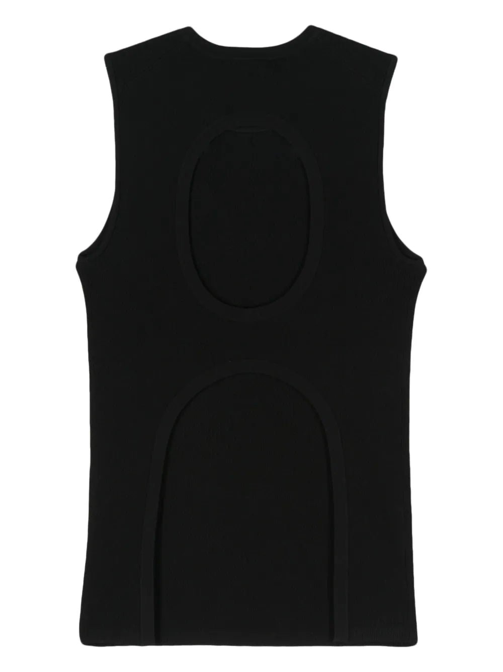Cutout-Detail Ribbed Top