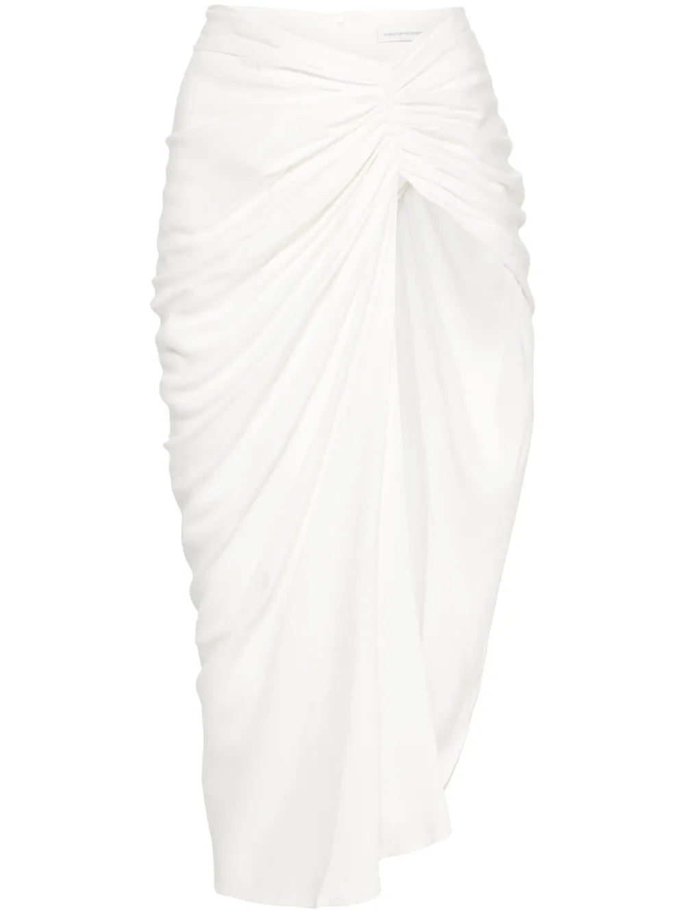 Euripides Ruched Midi Skirt